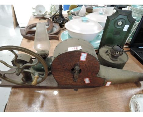 A vintage butlers style set of fire side belows