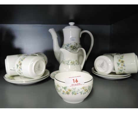 A vintage part tea service by Royal Doulton in the Ainsdale pattern