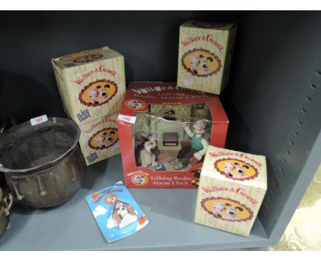A selection of vintage Wallace and Gromit memorabilia and collectables