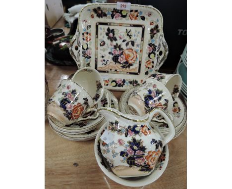 A vintage part tea service by Masons in the Mandarin pattern