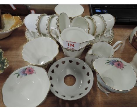 A selection of vintage ceramics including tea cups and saucers