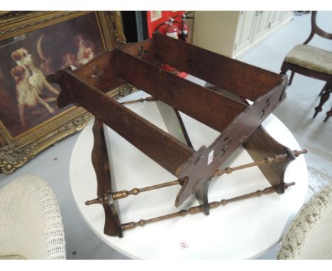 A Victorian oak wall shelf and a reproduction shelf