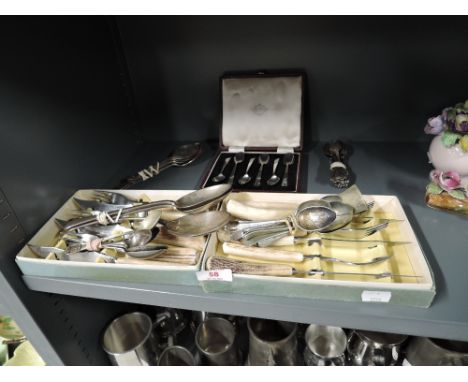 A selection of vintage cutlery and flatwares