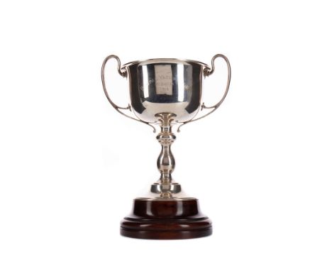 GEORGE V SILVER BHOPAL YACHT CLUB TROPHY CUP, maker Wilmot Manufacturing Co., Birmingham 1914, the twin handled bowl inscribe