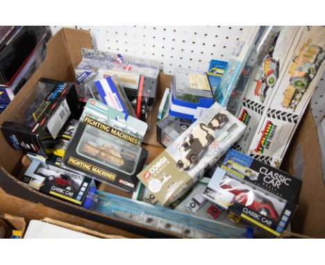 Corgi Fighting Machine models, Corgi Classics, RMS Minic, RMS Queen Mary ship and QE2 ship, Kovap Tractor Trailer etc. boxed 