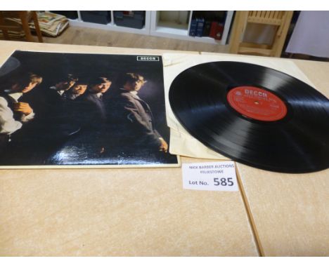 Records : The Rolling Stones album - LK4605 - unboxed Decca - red/ sleeve excellent vinyl vg+ / exc