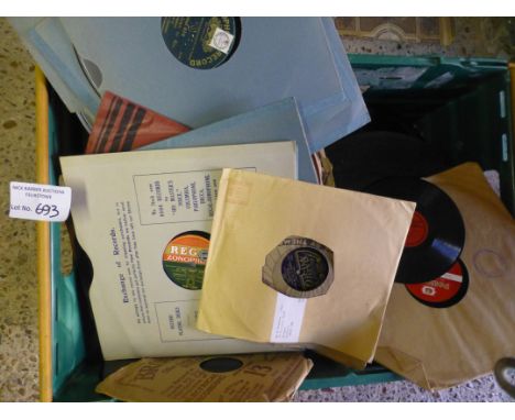 Records : 78's vast box, nice collection Many sleeves &amp; interesting labels such as Zonophone, Butterfly, Regal, Radio, Po