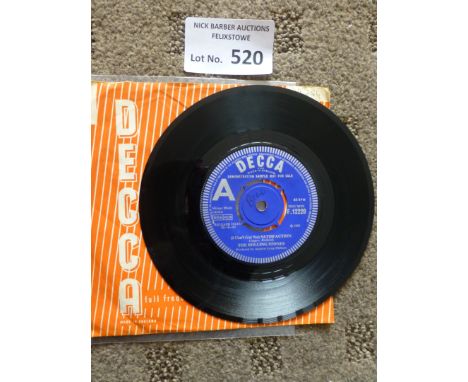 Records : Rolling Stones ' I can't get no satisfaction' - Decca - F12220 - 7" Demo - barely played in excellent condition