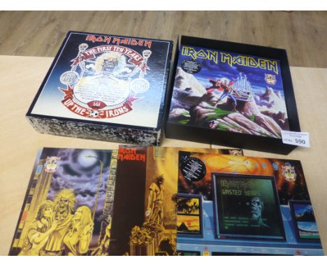 Records : Iron Maiden - The first 10 years 1980 - 90 box set Ltd Edition - box at bottom sl.colour loss but apart all excelle