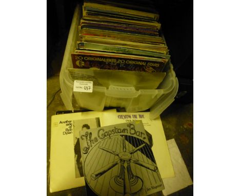 Records : A very large box of 100+ albums inc Bob Dylan, Steely Dan, Four Tops etc