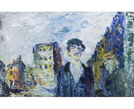 Jack Butler Yeats RHA (1871-1957)Near the Docks (1945)Oil on panel, 23 x 35.5cm (9 x 14")SignedProvenance: Mrs F. Davenport, 