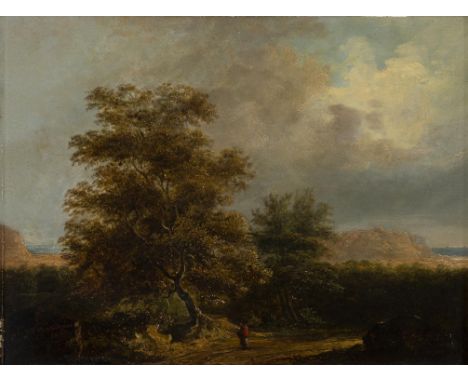 James Arthur O'Connor (1792-1841)Dargle: Moonlight and Ruin (1837)Oil on canvas, 35 x 44.5cm (13¾ x 17½")Signed and dated 183