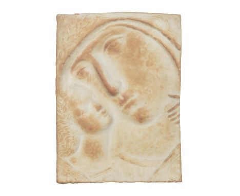 Oisin Kelly (1915 -1981)Madonna and ChildCeramic relief plaque, 31 x 23cm (12¼ x 9")Signed with initials, numbered indistinct