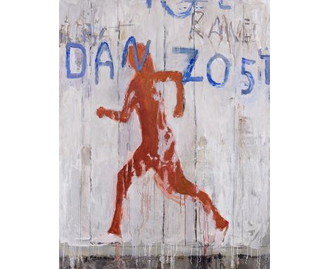 Basil Blackshaw HRHA RUA (1932-2016)Running ManOil on canvas, 152 x 122cm (59¾ x 48")Provenance: From the artist's estateUniv