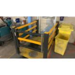 Yellow And Black Plastic Warehouse Safety Barriers Total Length Approximately 55 Metres