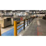 Yellow And Black Plastic Warehouse Safety Barriers Total Length Approximately 81 Metres
