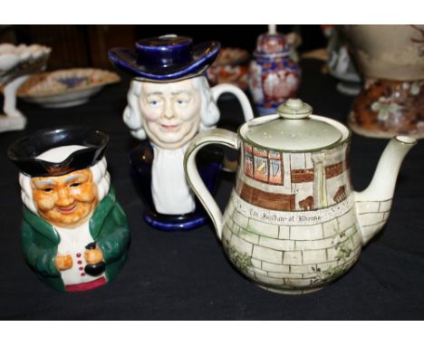 Royal Doulton The Cardinal of Rheims teapot, Quaker Oats limited edition jug etc