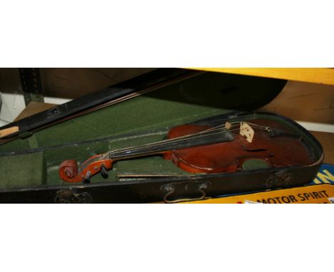 Vintage cased violin 