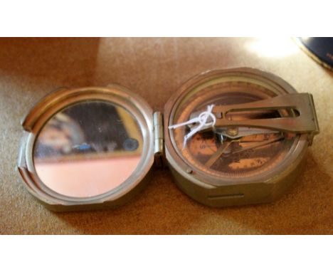 Brass cased Stanley of London compass