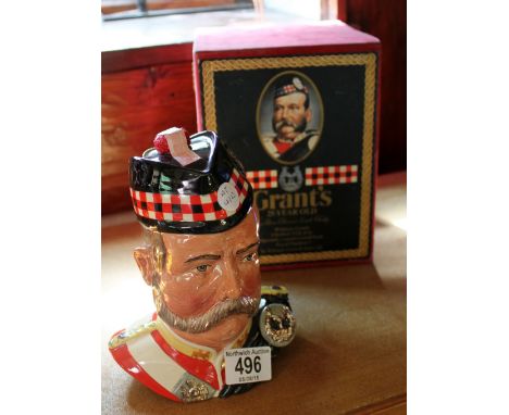 Royal Doulton William Grant character decanter, unopened with blended Scotch whisky contents 75cl 43% proof, in original box,