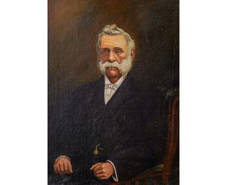 W Farr (early 20th Century)Portrait of an elderly Gentleman seatedoil on canvas, 57 x 27cm signed lower right, framed