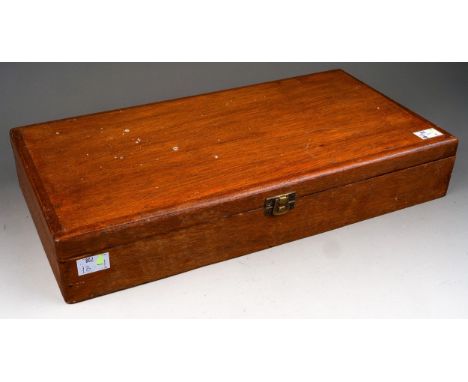 A vintage fitted oak revolver case together with drawing plans for Remington 1857 Army revolver`s mechanism