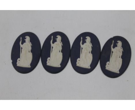 FOUR VINTAGE WEDGWOOD CAMEO PLAQUES