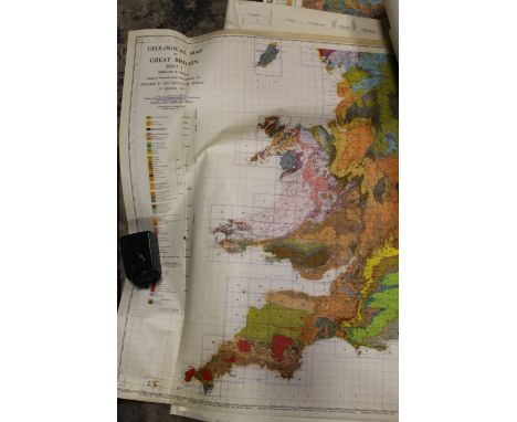 A QUANTITY OF ORDNANCE SURVEY GEOLOGICAL MAPS