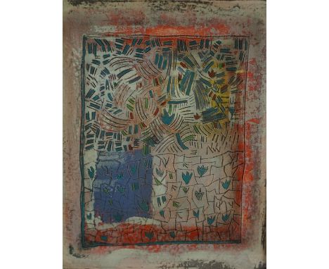 Robert T. H. Smith (Scottish B 1938) "Moving Lightly" Oil on Board, 49cm x 39cm, To verso label for The Scottish Gallery Exhi