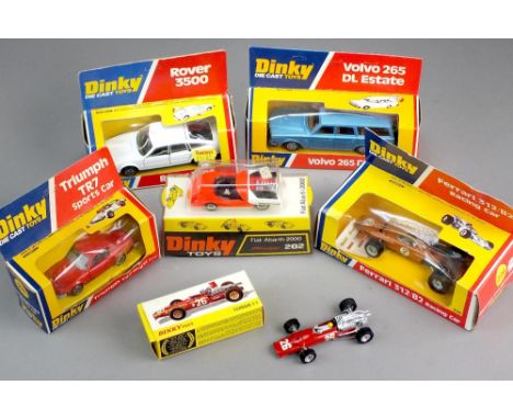 Dinky (France) 1422 1969 Ferrari F1 Car with sealed Transfers, aerofoil and accessories pack, Dinky 226 Ferrari 312/B2 F1 Car