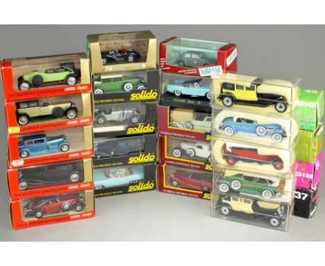 Solido, Rio, Brumm, Vitesse boxed group: Solido Age D'Or: Bugatti Royale, Panhard - Levassor, 2 x Hispano Suiza, Voisin 17cv,