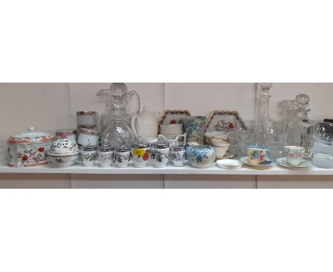 Twentieth century ceramics to include Portuguese and Hungarian decorative items, Royal Worcester egg coddlers, Conwy pottery 