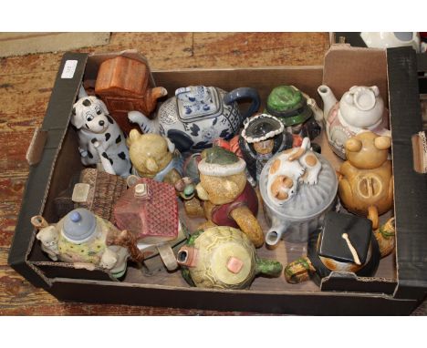 A job lot of vintage ceramic teapots Collection Only 