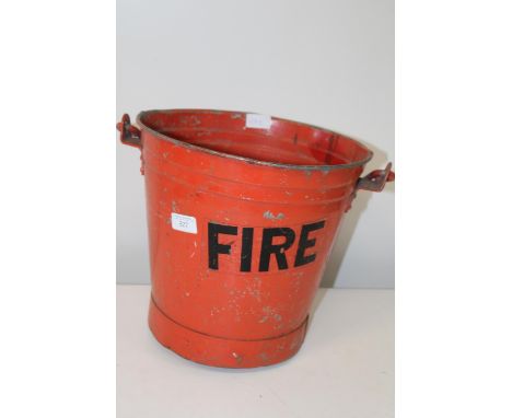A vintage galvanised fire bucket 