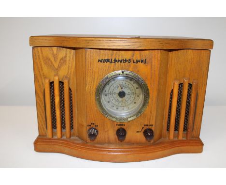 A vintage style CD/Radio player 