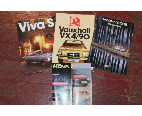 A selection of vintage car sales brochures etc 