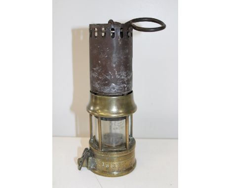 A vintage colliery miners lamp 