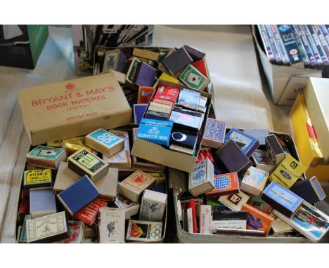 A selection of assorted vintage matchboxes 