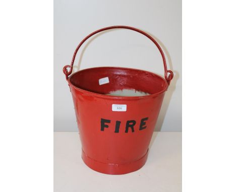 A vintage galvanised fire bucket 