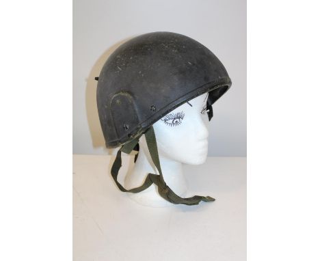 A vintage military helmet 