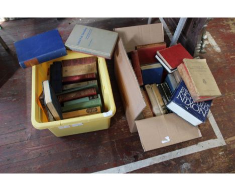 Two boxes of antique &amp; vintage books 
