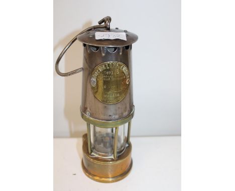 A vintage colliery miners lamp 