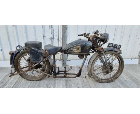 1947 Velocette KTS, project. Registration number JAT 785. Frame number 2449 (not found). Engine was 10647.This was our vendor