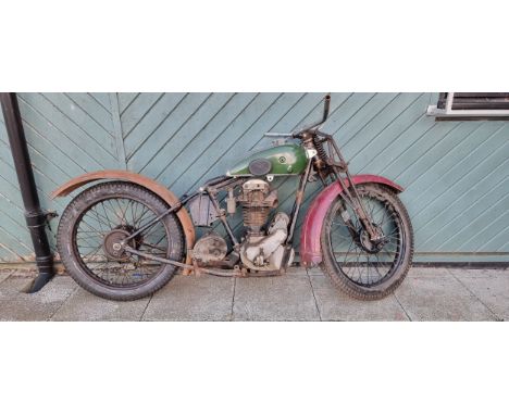 c.1931 BSA L31 6 De Luxe, 349cc twin port Project. Registration number not registered. Frame number Y5.2387. Engine number Y6