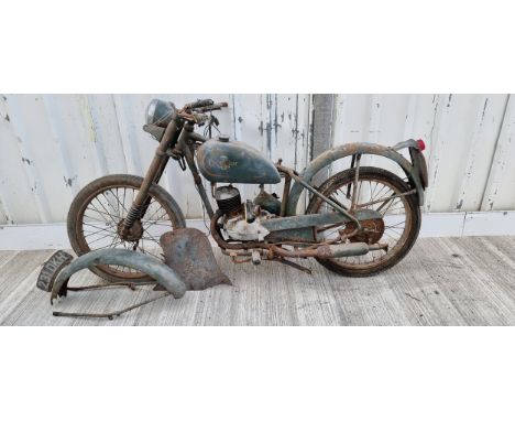 A c.1957 Excelesior Consort 98cc, project. Registration number 231 DKH (not recorded). Frame number F4S/12366. Engine number 