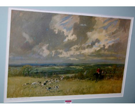 Lionel Edwards - The Old Berkshire, print, and one other - The South and West Wilts (2) (both faded)
