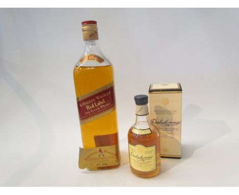Johnnie Walker Red Label, 1ltr. Dalwhinnie 15 years Highland Single Malt Scotch Whisky, 20cl (2) 