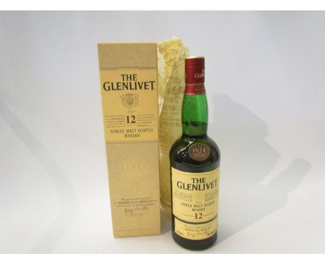 The Glenlivet 12 years Old Single Malt Scotch Whisky, 70cl, boxed 