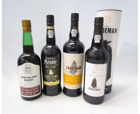 2012 Sandeman LBV Port, 2011 Sandeman LBV Port in tube, Armilar Ruby Port C.Da.Silva, El Vino Cream Malmsey Maderia No.24 (4)