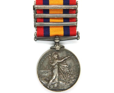 PTE W Thompson East Lancs RGT; QSA medal with 1902, Transvaal and Orange Free State bars. P&amp;P Group 1 (£14+VAT for the fi